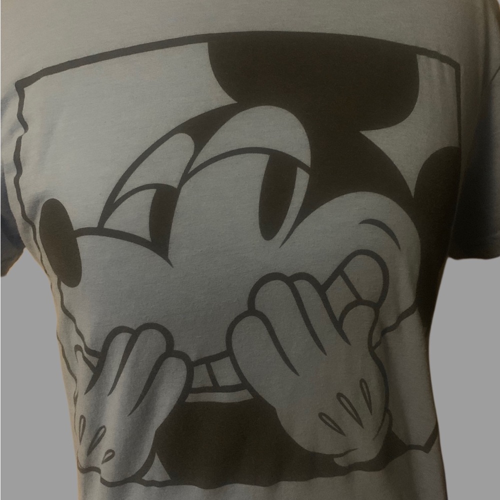 Sky blue Disney giggling Mickey TShirt - Picture 2 of 4